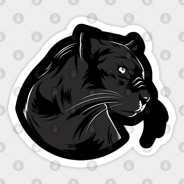 Panther Animal Sticker by ShirtyLife